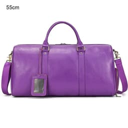 image-Luxury Genuine Leather Men Women Travel Bag Cow Leather Carry On Luggage Bag Travel Shoulder Bag Male Female Weekend Duffle Bag