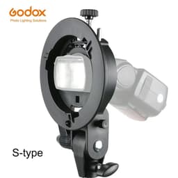 image-PRO Godox S-Type Bracket Bowens S Mount Holder for Speedlite Flash Snoot Softbox Beauty Dish Honeycomb