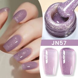 image-BORN PRETTY Milky White Jelly Nude Gel Nail Polish 10ml White Translucent Soak Off Gel Vernis Semi Permanent Need UV Light Cure
