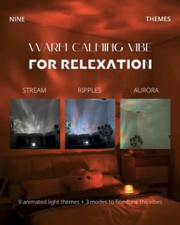 image-Light Theatre: Ambient Light With Stereo Speaker, Ripple Sunset Aurora