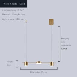 image-Modern Led Living Room Chandeliers Dining Table Ceiling Chandelier Kitchen Hanging Light Fixture Dimmable Indoor Lighting Lamp