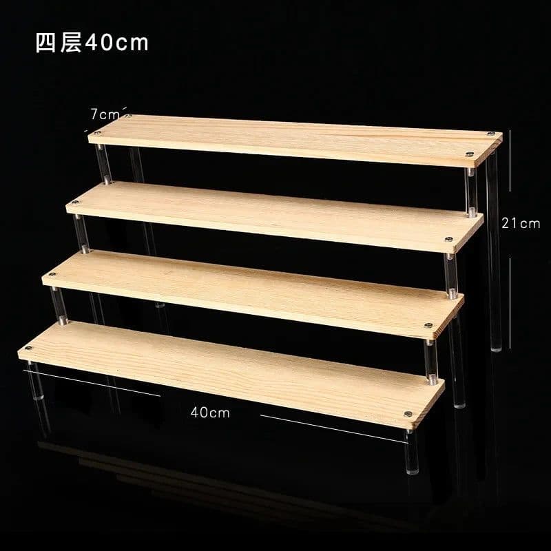 image-Acrylic Display stand for Amiibo Funko POP Figures,Cupcake Cosmetic Nail Polish Clay Figurine Jewelry for Display Stand Riser