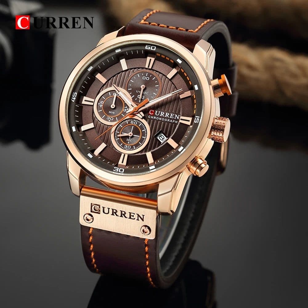 image-CURREN Fashion Date Quartz Men Watches Top Brand Luxury Male Clock Chronograph Sport Mens Wrist Watch Hodinky Relogio Masculino