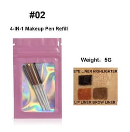 image-4 in 1 makeup pen 4in1 makeup pen 4 colors 4 colors 4 in 1 eyebrow pencil lip line highlight eyeliner