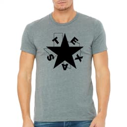 image-Lone Star Texas Men's T-Shirt Eco-Friendly Print USA