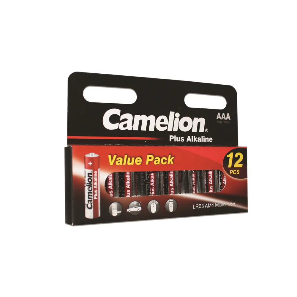 image-Camelion AAA Plus Alkaline Hangable 12 Pack