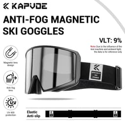 image-KAPVOE Photochromic Men Women Outdoor Sports Ski goggles Anti-fog Snowboarding Snowmobile Glasses UV400 Teen Charistmas Cycling