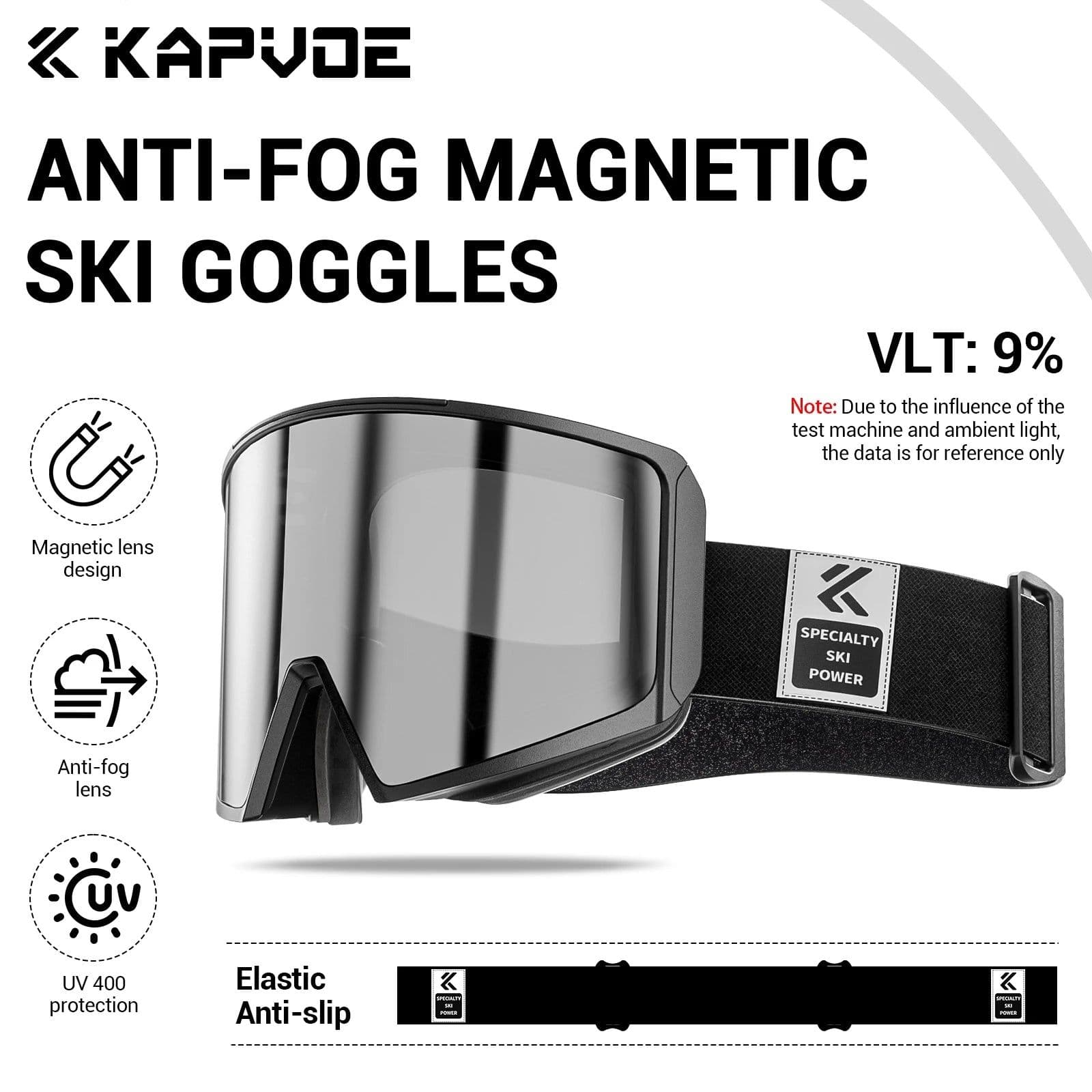 image-KAPVOE Photochromic Men Women Outdoor Sports Ski goggles Anti-fog Snowboarding Snowmobile Glasses UV400 Teen Charistmas Cycling