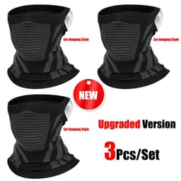 image-3Pcs/Set Unisex Winter Warm Skiing Mask Elastic Breathable Outdoor Sports Running Fishing Multi-Functional Neck Warmer Headscarf