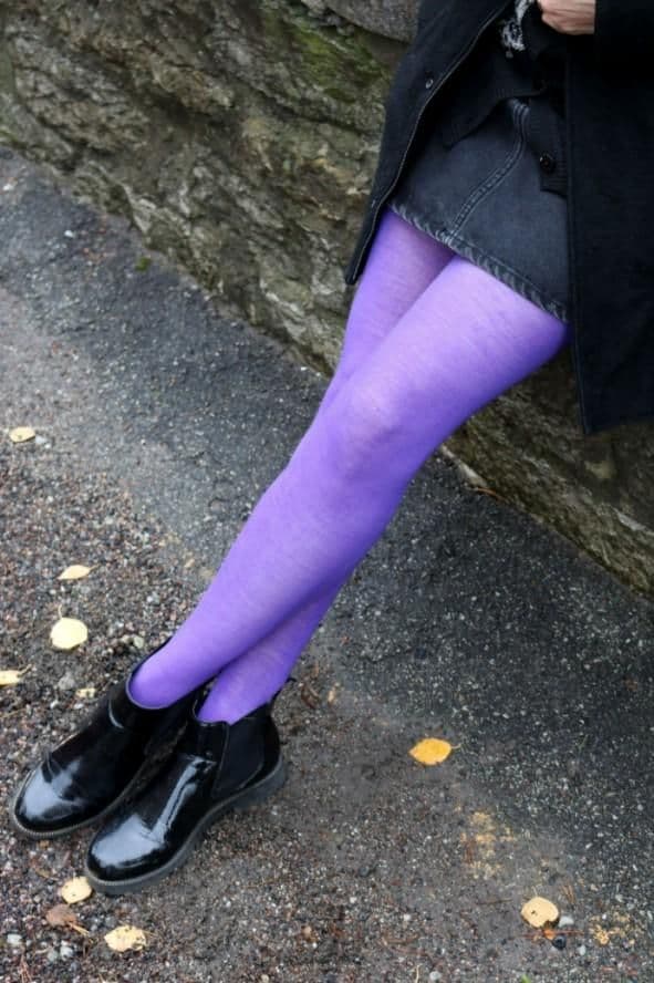 image-MILANA purple merino tights