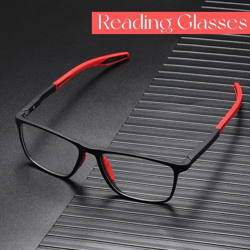 image-Anti-blue Light Reading Glasses Ultralight TR90 Sport Presbyopia Eyeglasses Women Men Far Sight Optical Eyewear Diopters To +4.0