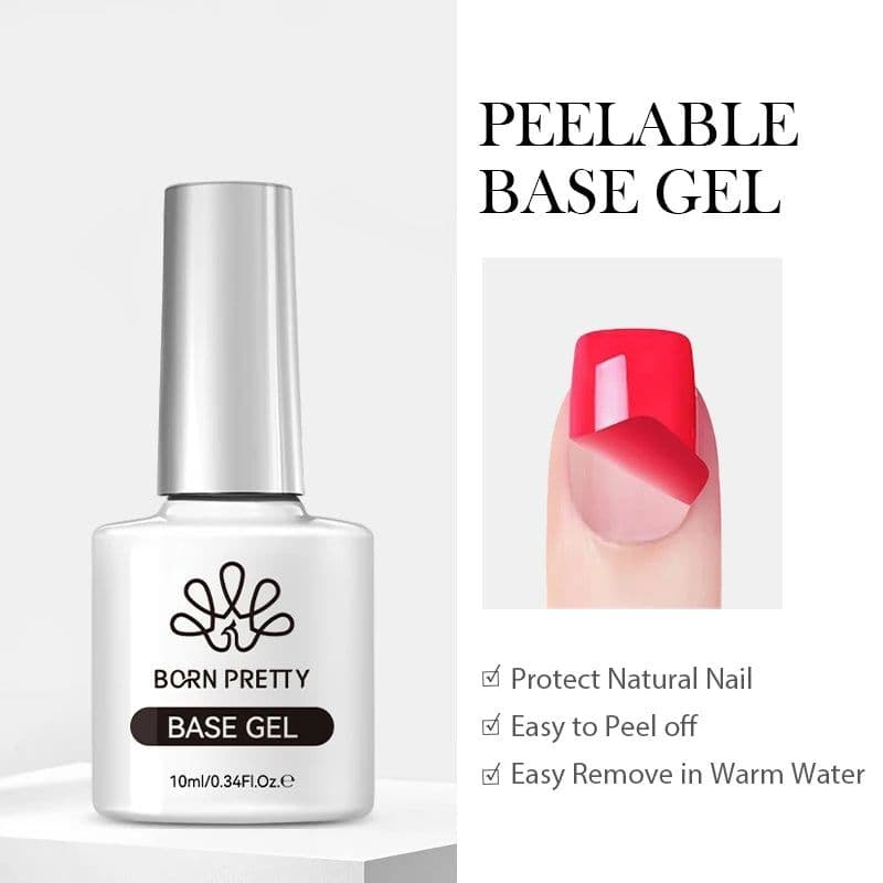 image-BORN PRETTY Milky White Jelly Nude Gel Nail Polish 10ml White Translucent Soak Off Gel Vernis Semi Permanent Need UV Light Cure