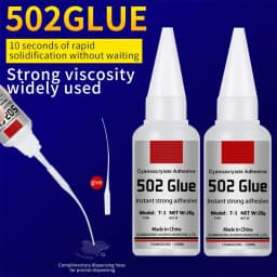 image-JXVX 1-5pcs 502 Super Glue Instant Quick-drying Cyanoacrylate Adhesive Leather Rubber Wood Metal Strong Bond Liquid Glue Tool