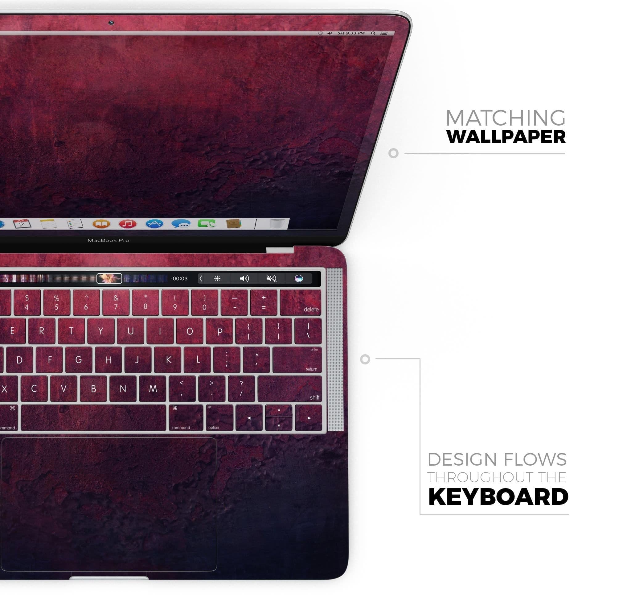 image-Abstract Fire & Ice V9 - Skin Decal Wrap Kit Compatible with the Apple