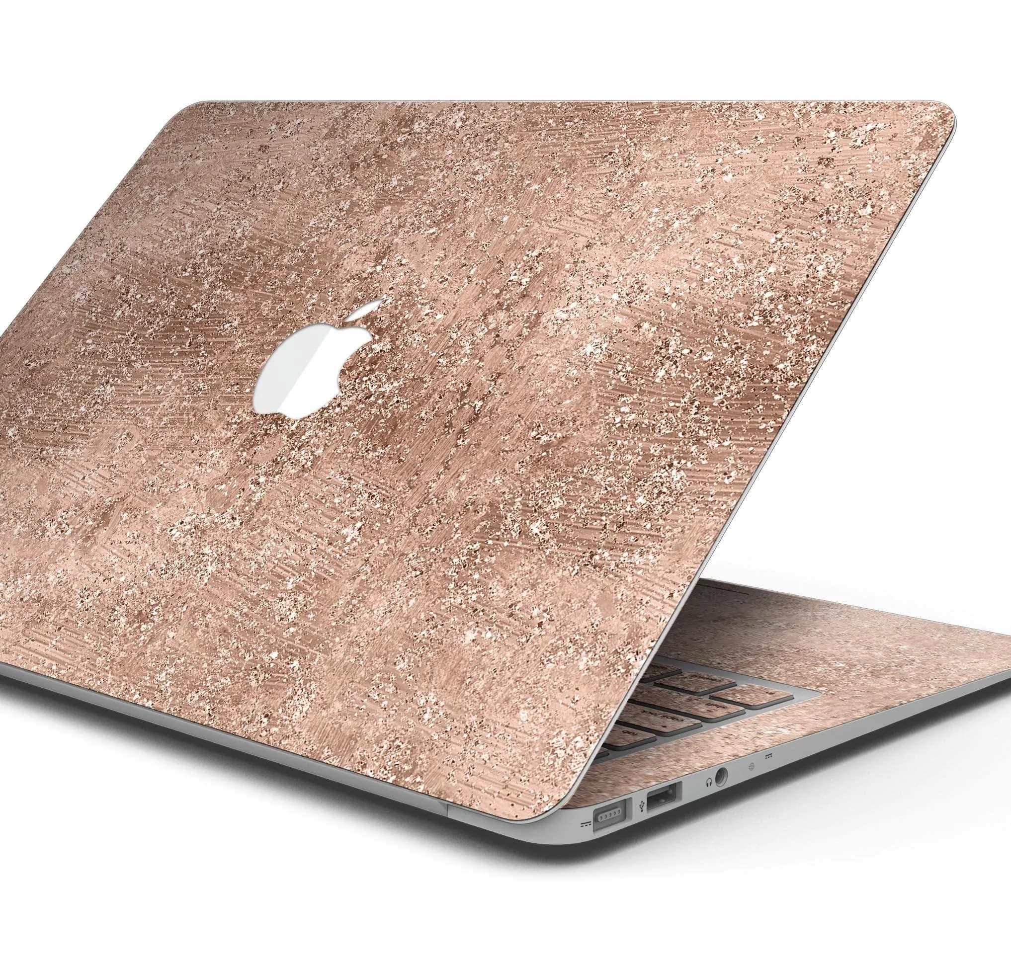 image-Rose Gold Scratched - Skin Decal Wrap Kit Compatible with the Apple