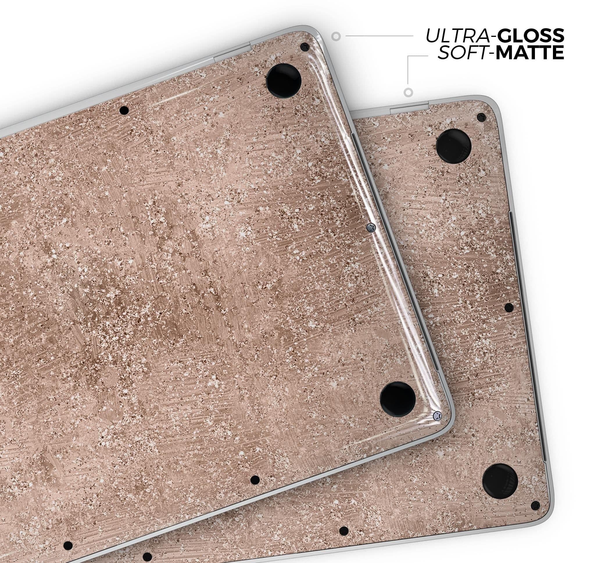 image-Rose Gold Scratched - Skin Decal Wrap Kit Compatible with the Apple
