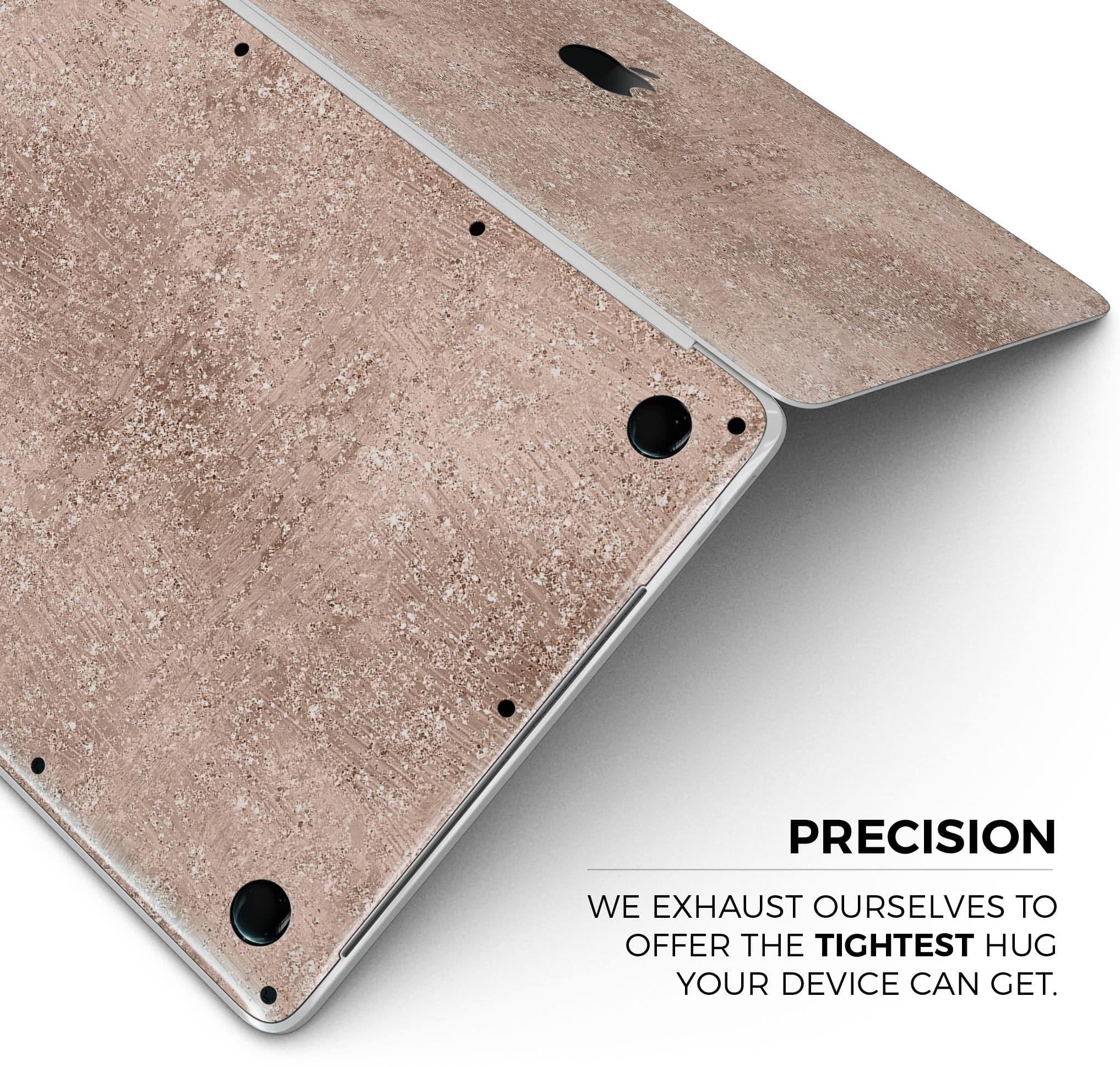 image-Rose Gold Scratched - Skin Decal Wrap Kit Compatible with the Apple