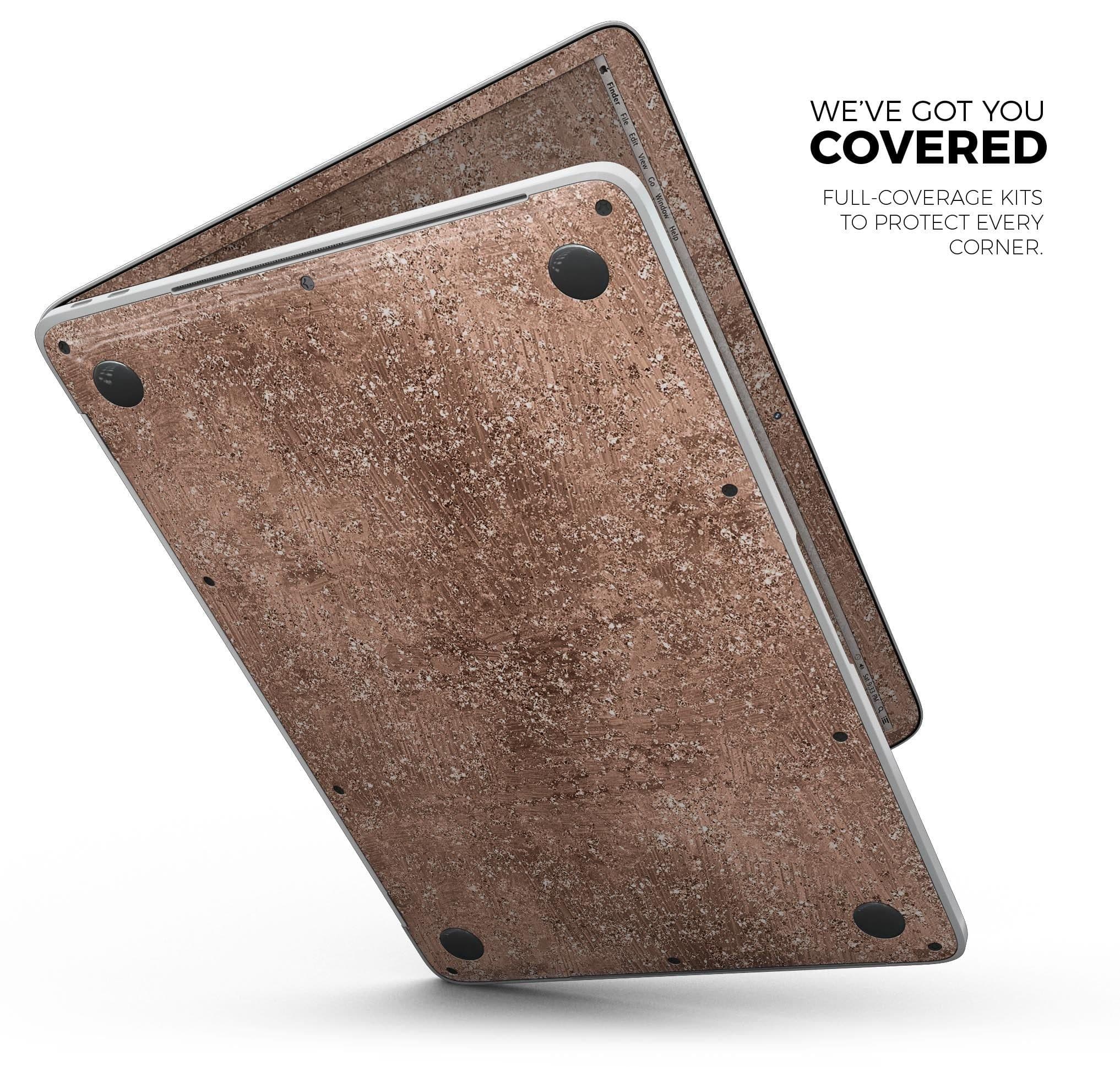 image-Rose Gold Scratched - Skin Decal Wrap Kit Compatible with the Apple