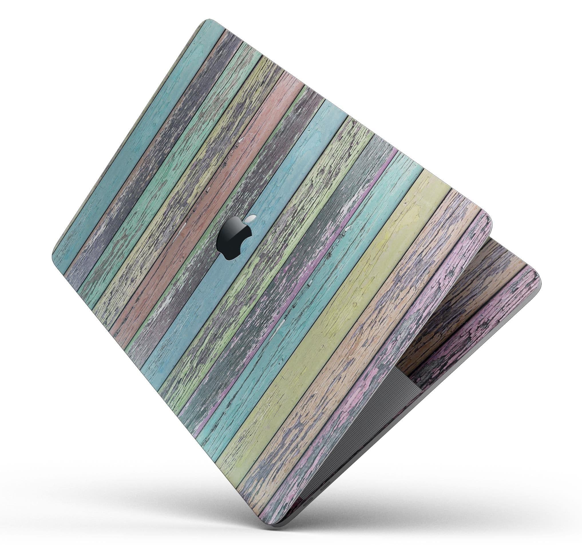 image-Chipped Pastel Paint on Wood - Skin Decal Wrap Kit Compatible with the