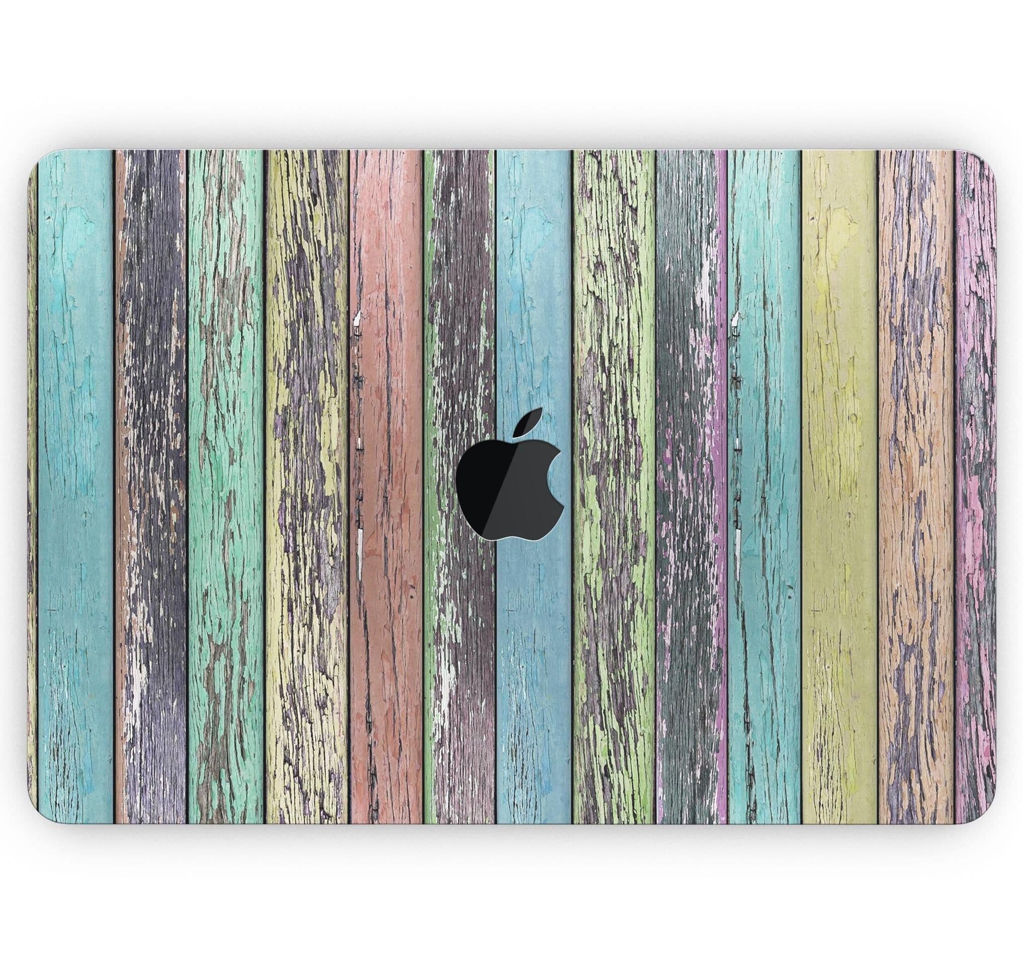 image-Chipped Pastel Paint on Wood - Skin Decal Wrap Kit Compatible with the