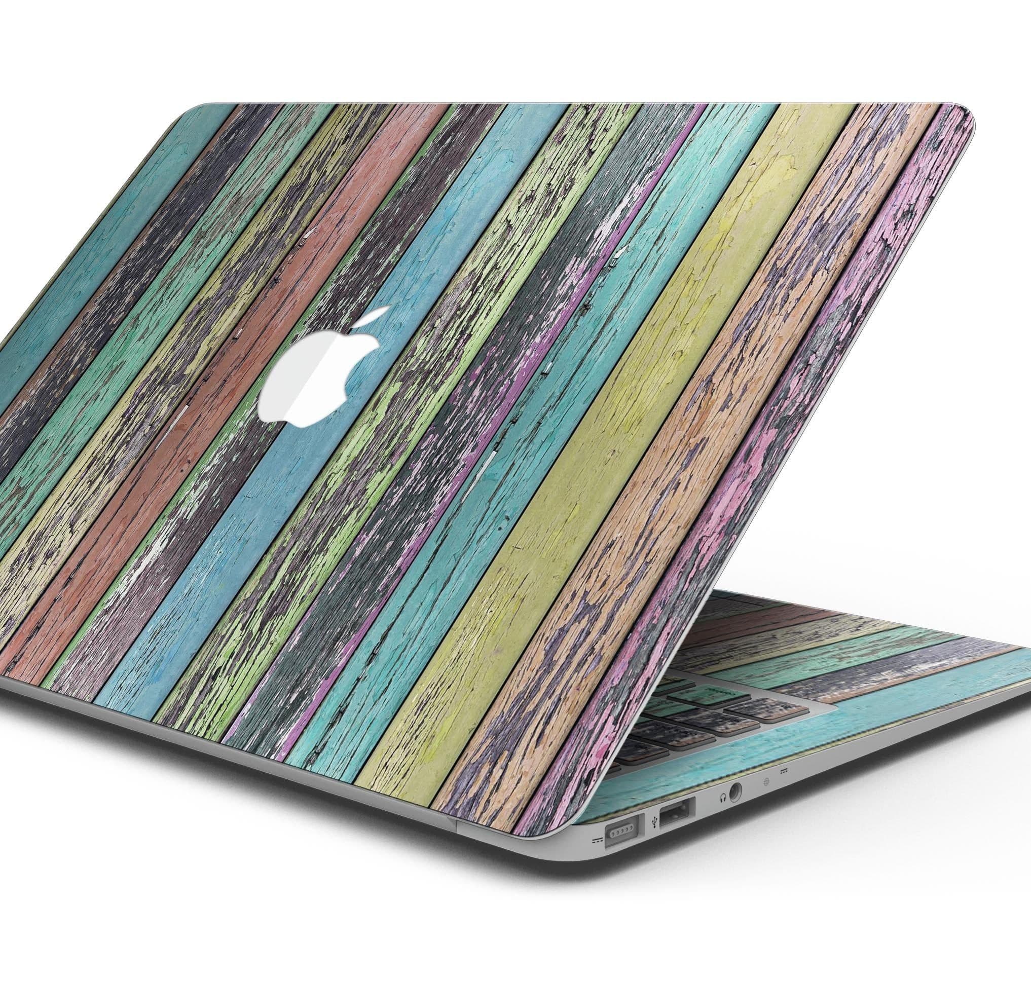 image-Chipped Pastel Paint on Wood - Skin Decal Wrap Kit Compatible with the