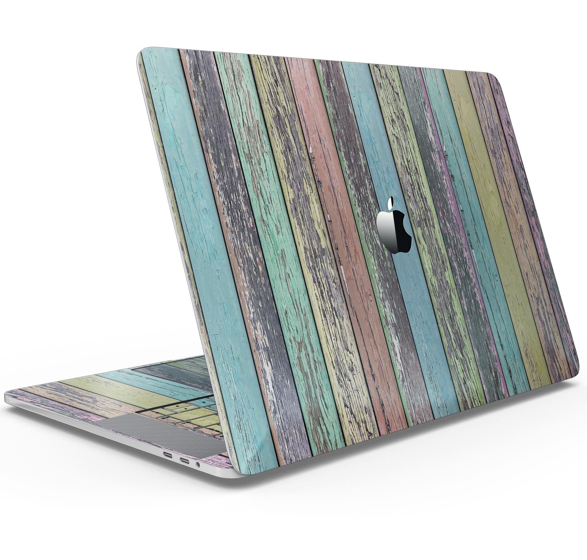 image-Chipped Pastel Paint on Wood - Skin Decal Wrap Kit Compatible with the