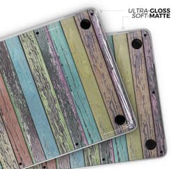 image-Chipped Pastel Paint on Wood - Skin Decal Wrap Kit Compatible with the