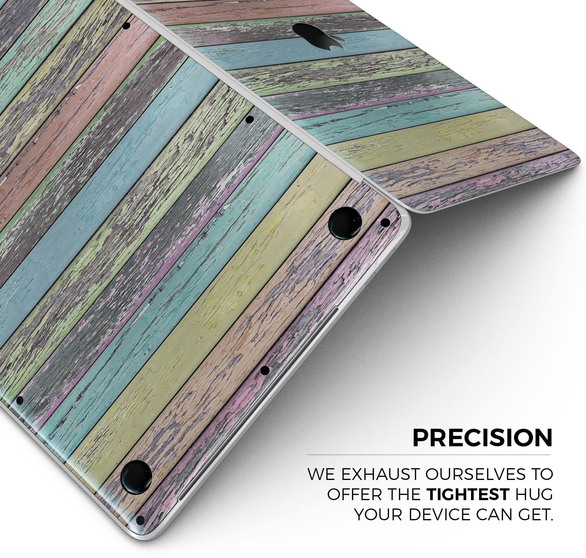 image-Chipped Pastel Paint on Wood - Skin Decal Wrap Kit Compatible with the