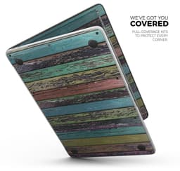 image-Chipped Pastel Paint on Wood - Skin Decal Wrap Kit Compatible with the