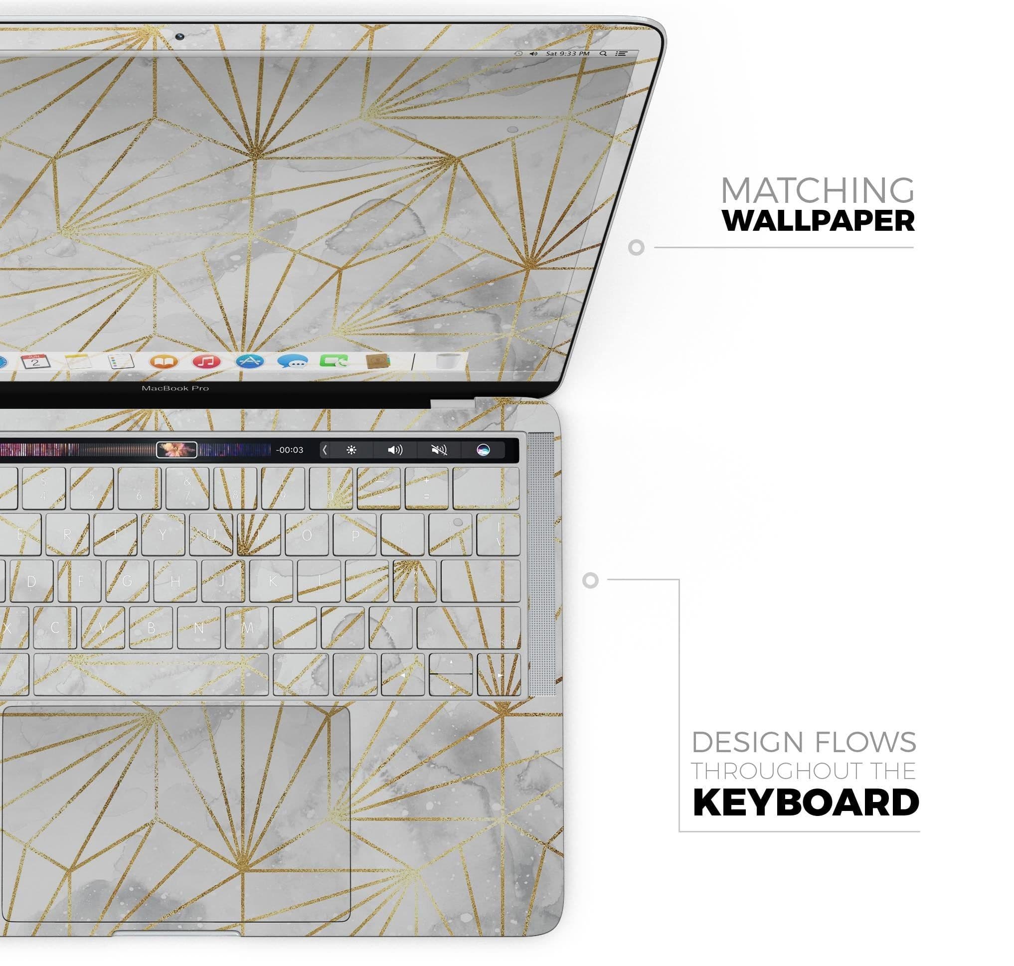 image-Karamfila Watercolor & Gold V4 - Skin Decal Wrap Kit Compatible with