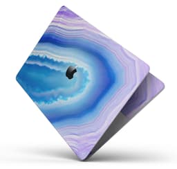 image-Blue & Purple Hue Agate - Skin Decal Wrap Kit Compatible with the