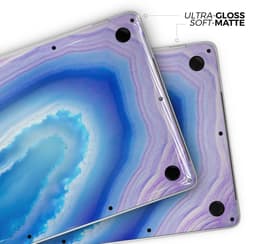 image-Blue & Purple Hue Agate - Skin Decal Wrap Kit Compatible with the