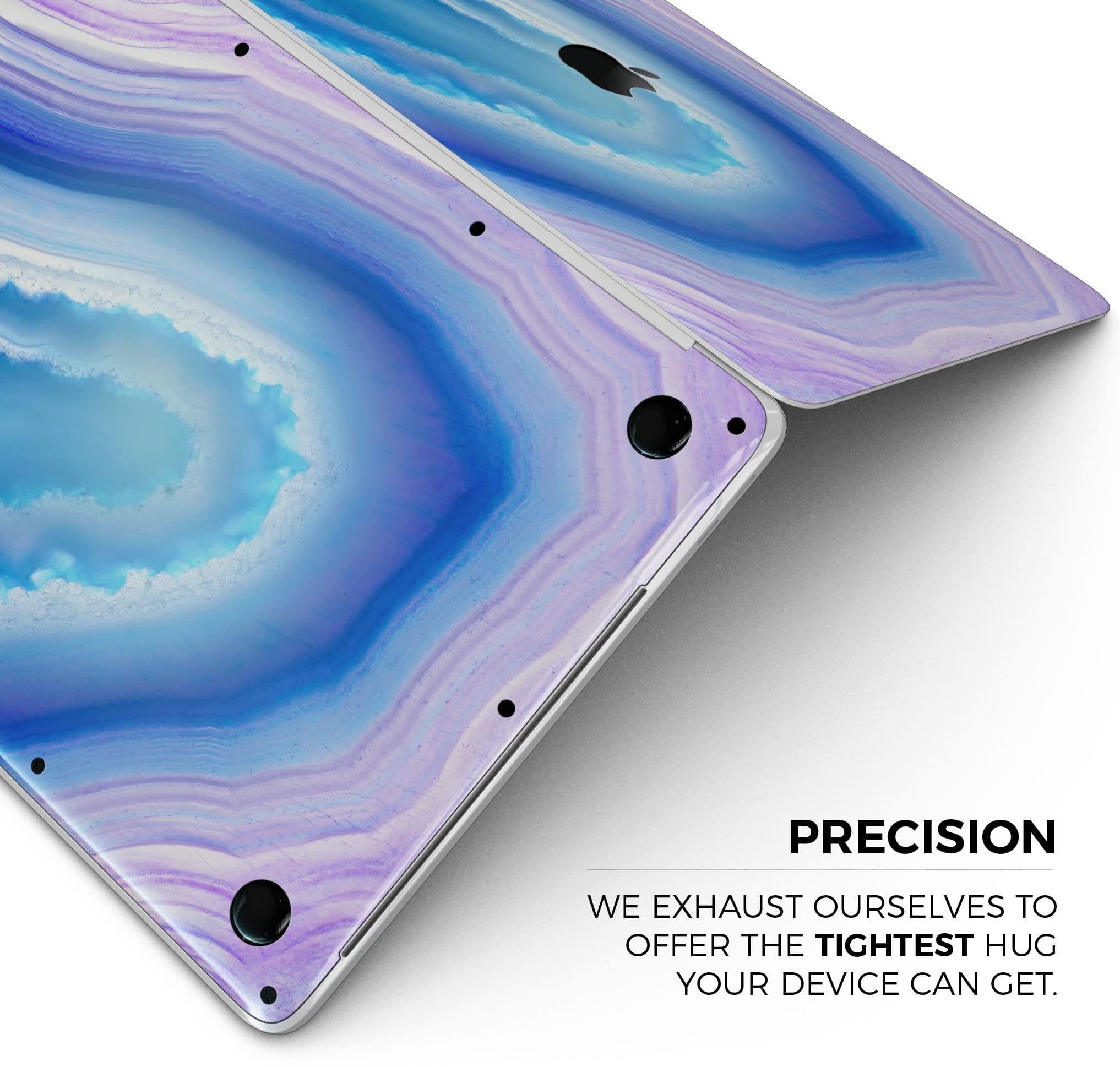 image-Blue & Purple Hue Agate - Skin Decal Wrap Kit Compatible with the