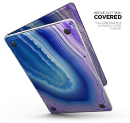 image-Blue & Purple Hue Agate - Skin Decal Wrap Kit Compatible with the