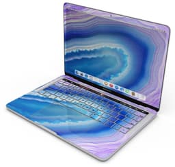 image-Blue & Purple Hue Agate - Skin Decal Wrap Kit Compatible with the