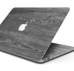 image-Smooth Gray Wood V2 - Skin Decal Wrap Kit Compatible with the Apple