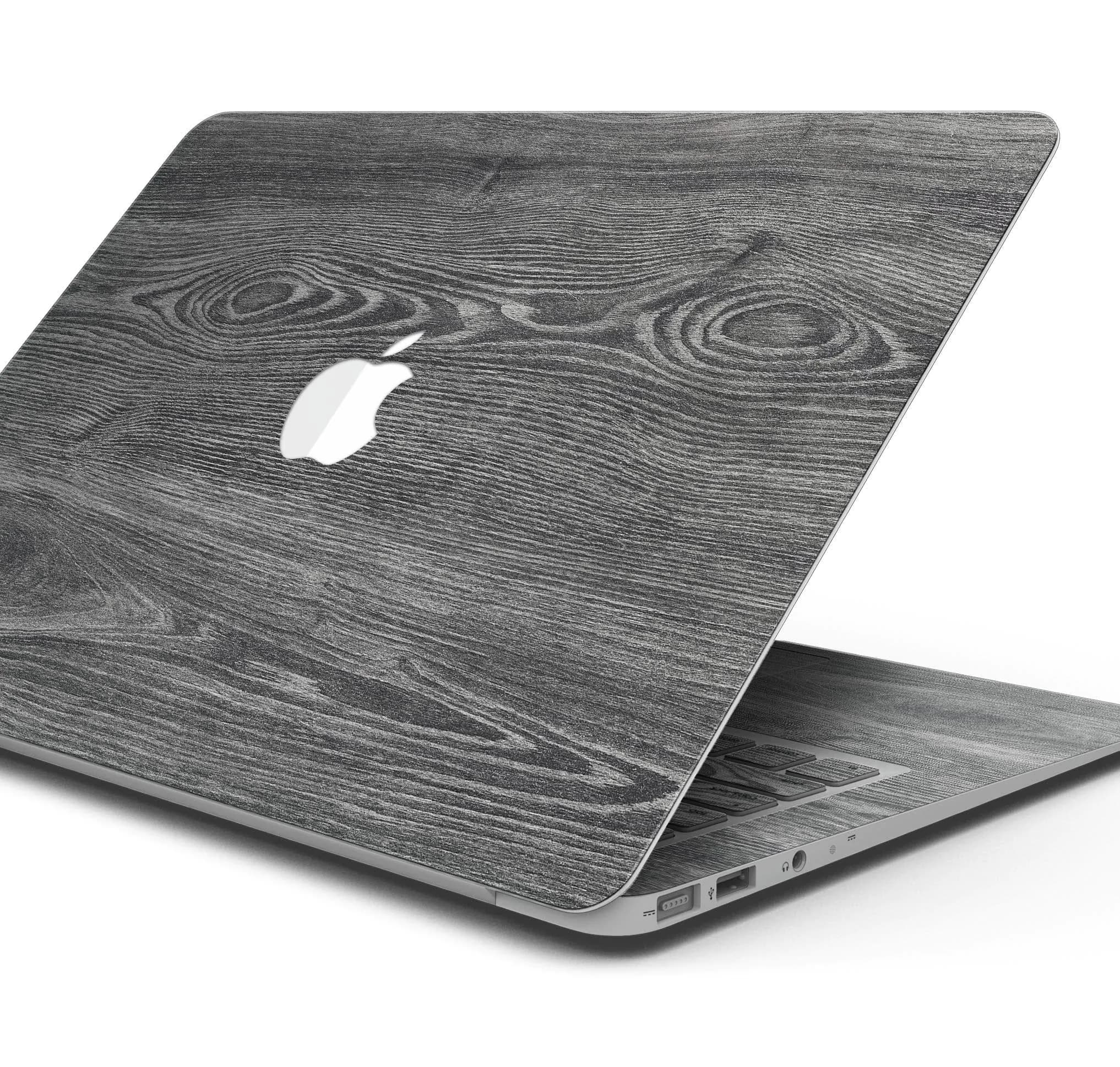 image-Smooth Gray Wood V2 - Skin Decal Wrap Kit Compatible with the Apple