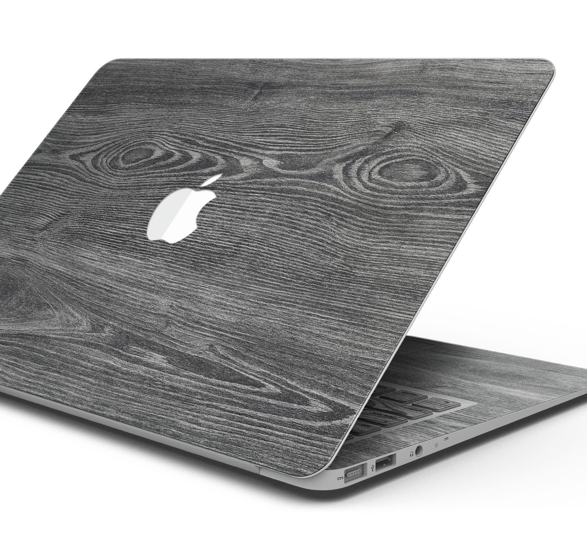 image-Smooth Gray Wood V2 - Skin Decal Wrap Kit Compatible with the Apple
