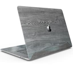 image-Smooth Gray Wood V2 - Skin Decal Wrap Kit Compatible with the Apple