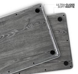 image-Smooth Gray Wood V2 - Skin Decal Wrap Kit Compatible with the Apple