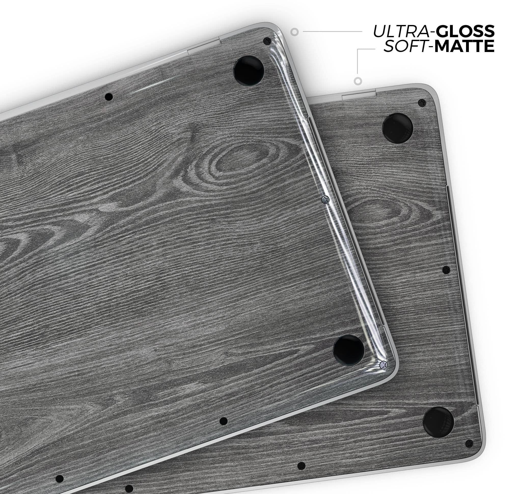 image-Smooth Gray Wood V2 - Skin Decal Wrap Kit Compatible with the Apple