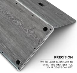 image-Smooth Gray Wood V2 - Skin Decal Wrap Kit Compatible with the Apple