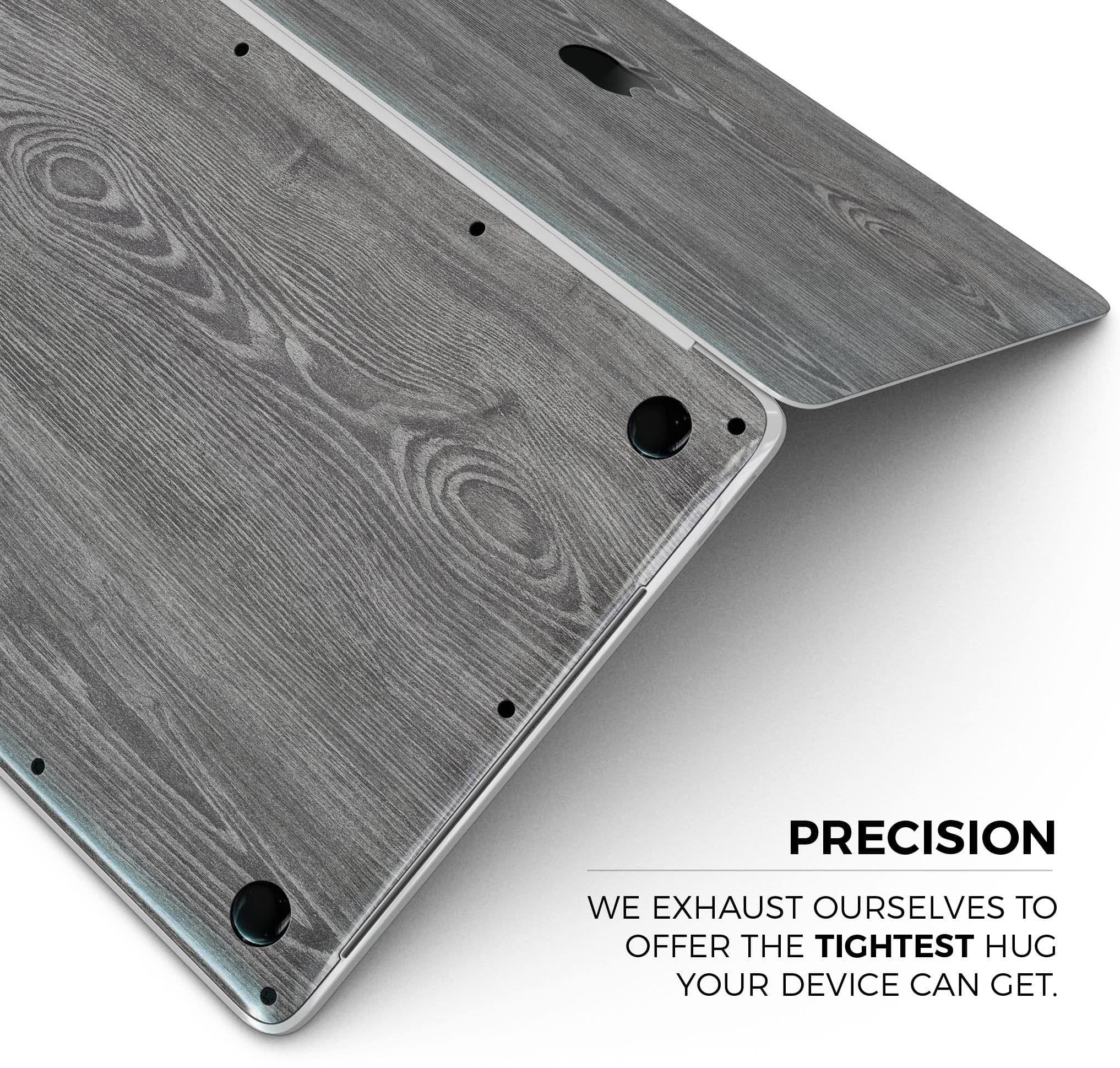 image-Smooth Gray Wood V2 - Skin Decal Wrap Kit Compatible with the Apple