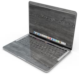 image-Smooth Gray Wood V2 - Skin Decal Wrap Kit Compatible with the Apple