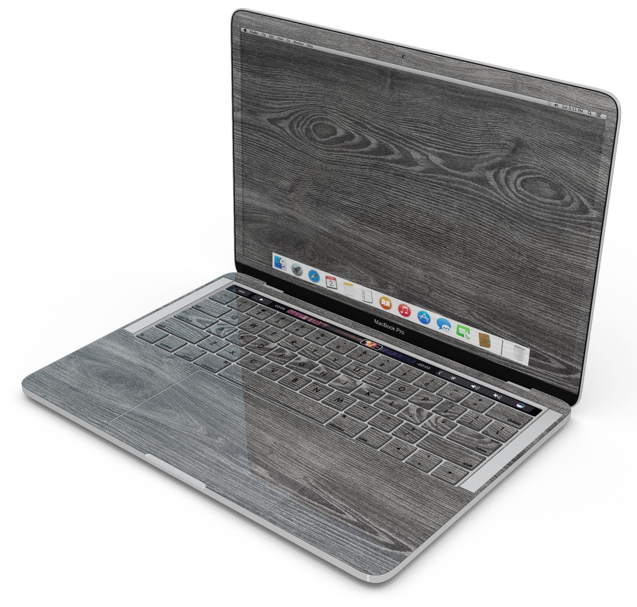 image-Smooth Gray Wood V2 - Skin Decal Wrap Kit Compatible with the Apple