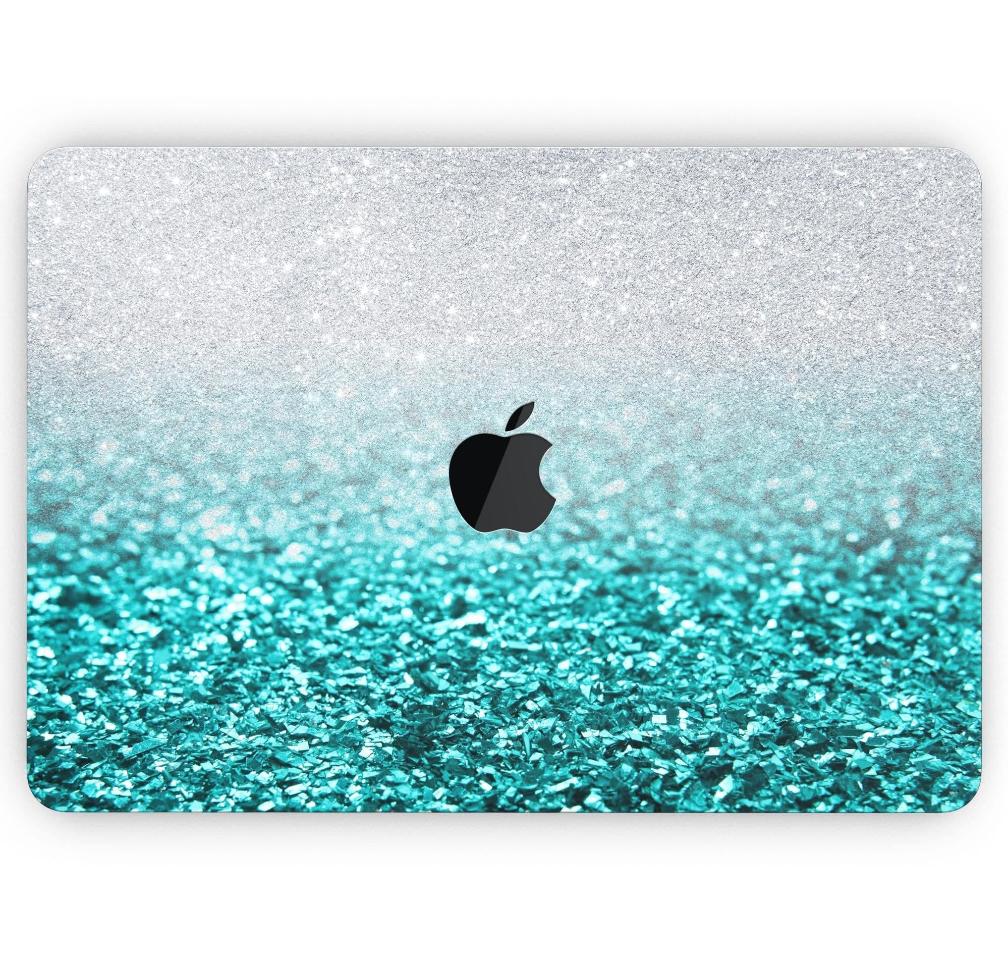 image-Aqua Blue & Silver Glimmer Fade - Skin Decal Wrap Kit Compatible with