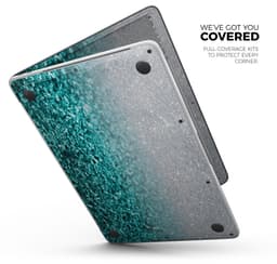 image-Aqua Blue & Silver Glimmer Fade - Skin Decal Wrap Kit Compatible with