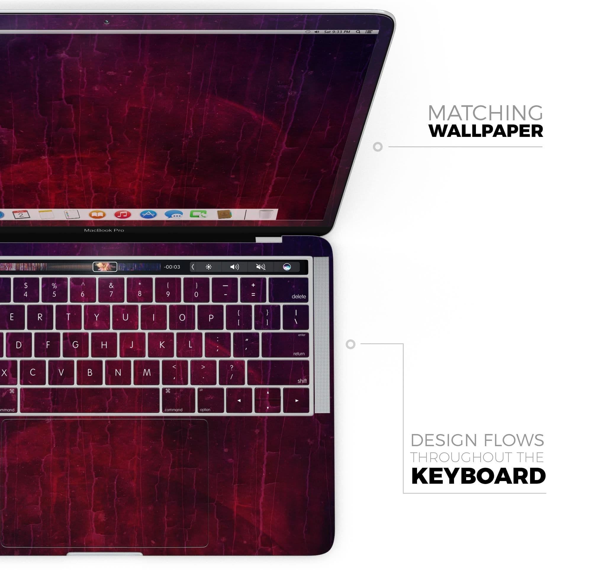 image-Abstract Fire & Ice V2 - Skin Decal Wrap Kit Compatible with the Apple