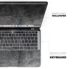 image-Scratched Metal Fab - Skin Decal Wrap Kit Compatible with the Apple