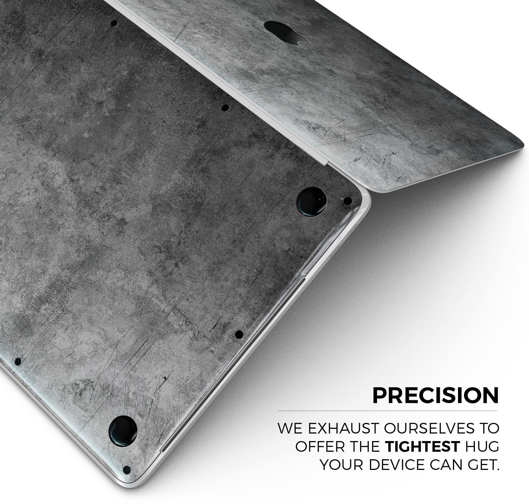 image-Scratched Metal Fab - Skin Decal Wrap Kit Compatible with the Apple
